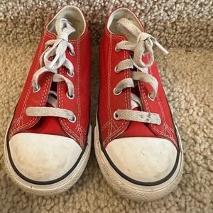 Toddler red converse size 10